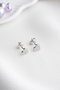 Heliophilia Silver Pendientes de Plata de Ley 925 Stud